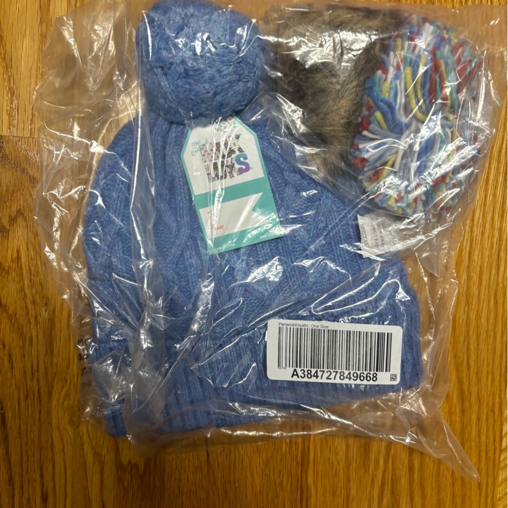 Loft Light Blue Interchangable Pom Poms - NWT
